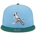 thumbnail image 2 of Men's New Era  Sky Blue/Cilantro St. Louis Cardinals 1982 World Series 59FIFTY Fitted Hat, 2 of 5
