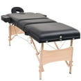 thumbnail image 2 of vidaXL 3-Zone Folding Massage Table 10 cm Thick Black, 2 of 5