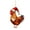 A, variant on (Clearance) BNNG Chicken Ornament for Christmas Tree Farm Christmas Ornament Farmhouse Chicken Christmas Ornament Rooster Ornament Farm Animal Chicken Christmas Tree Ornament Decorations