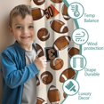 thumbnail image 3 of Blackout Kids Curtains,Beige Footballs and Numbers Pattern Childrens Insulated Curtains Set Of 2,Bedroom Essentials,Toddler Room Decor 42"x84", 3 of 5