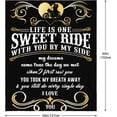 thumbnail image 4 of Gifts for Motorcycle Lovers, Birthday Gifts for Men/Women, Gifts for Husband/Wife Blanket 60"x50", Birthday Gifts for Him/Her, Anniversary Wedding Gift Ideas for Couples Sweet Ride Motorcycle, 4 of 6