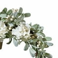 thumbnail image 3 of Haute Decor 22 Inch Spring Floral Grapevine Hydrangea Wreath w/ Burlap Bow, 3 of 7
