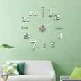 thumbnail image 6 of MERILER DIY Mirror Surface Wall Clock Kit with Acrylic Number Sticker, Easy to Install Large Wall Clock Perfect for Living Room Decoration, 6 of 7