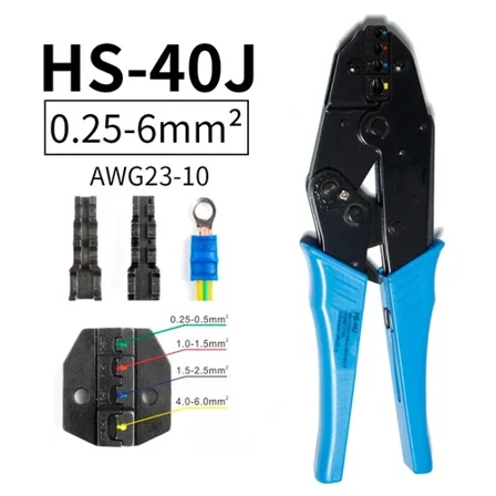 Ratchet Crimping Pliers Insulated Terminal Cable Connector Crimping Tool