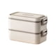 thumbnail image 1 of Inteprter Fiambrera Bento fácil de operar con comida eléctrica portátil segura de gran capacidad conveniente Cocina y Comedor Blanco mate Sin bolsa térmica, 1 of 6