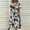Black, variant on Womens Dresses Women's Summer Casual Round Neck Short Sleeve Zipper Folding Floral Printed Dresses