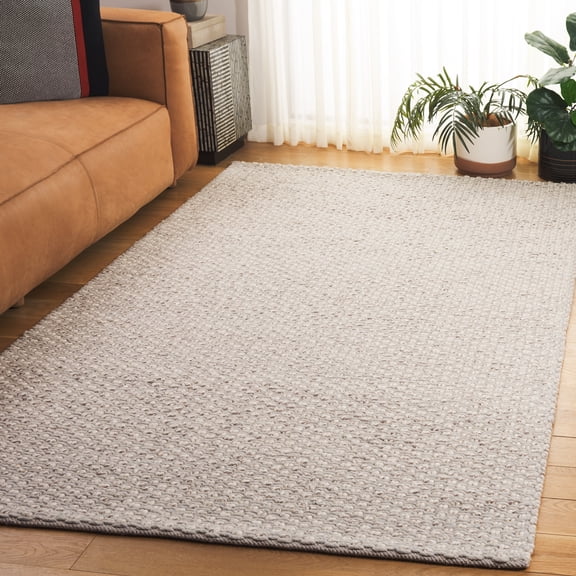 Safavieh Vermont Maynerd Solid Color Area Rug, Silver/Ivory, 5' x 8'