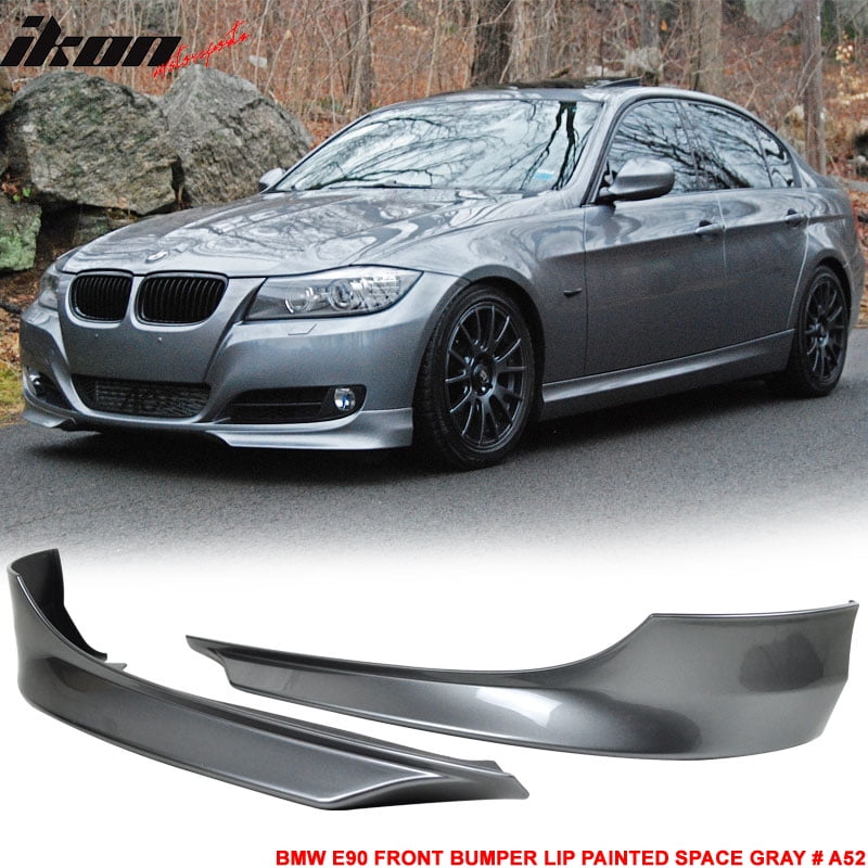 Fits 0912 BMW E90 Front Bumper Lip Splitter Painted Space Gray A52