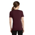 thumbnail image 2 of Port & Company Blended Performance V-Neck Tee (LPC381V) Athletic Maroon, M, 2 of 2