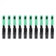 thumbnail image 3 of Conector de Fibra óptica Sc / de 50 Piezas Conector Rápido de Fibra óptica de Componente Monomodo Integrado-Negro + Verde, 3 of 5