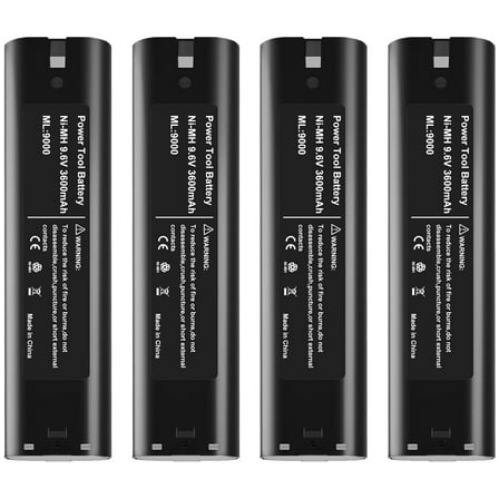 4Pack 3.6Ah Replacement for 9000 Battery Compatible with 9.6V Makita Ni-Mh Battery 9001 9002 9033 9600 193890-9 192696-2 632007-4 Cordless Power Tools