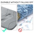 thumbnail image 4 of HLONK Large Bathroom Rugs Non Slip  Memory Foam Bath   PVC Dot Bottom Quick Dry Bath Rug Runner  Absorbent Shower  for Bathroom Floor Tub  24 x 36 Inch  Gray, 4 of 10