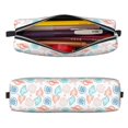 thumbnail image 2 of Rocae Colorful Seashells1 for Pen and Marker Pouch with Zipper for Men and Women, Stationery Bag Pen Holder for Work and Office, 2 of 9