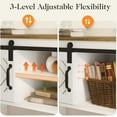 thumbnail image 3 of May in Color 46" Entryway Table with Storage, Farmhouse Console Table, for Hallway, Living Room,White and Rustic Oak, 3 of 9