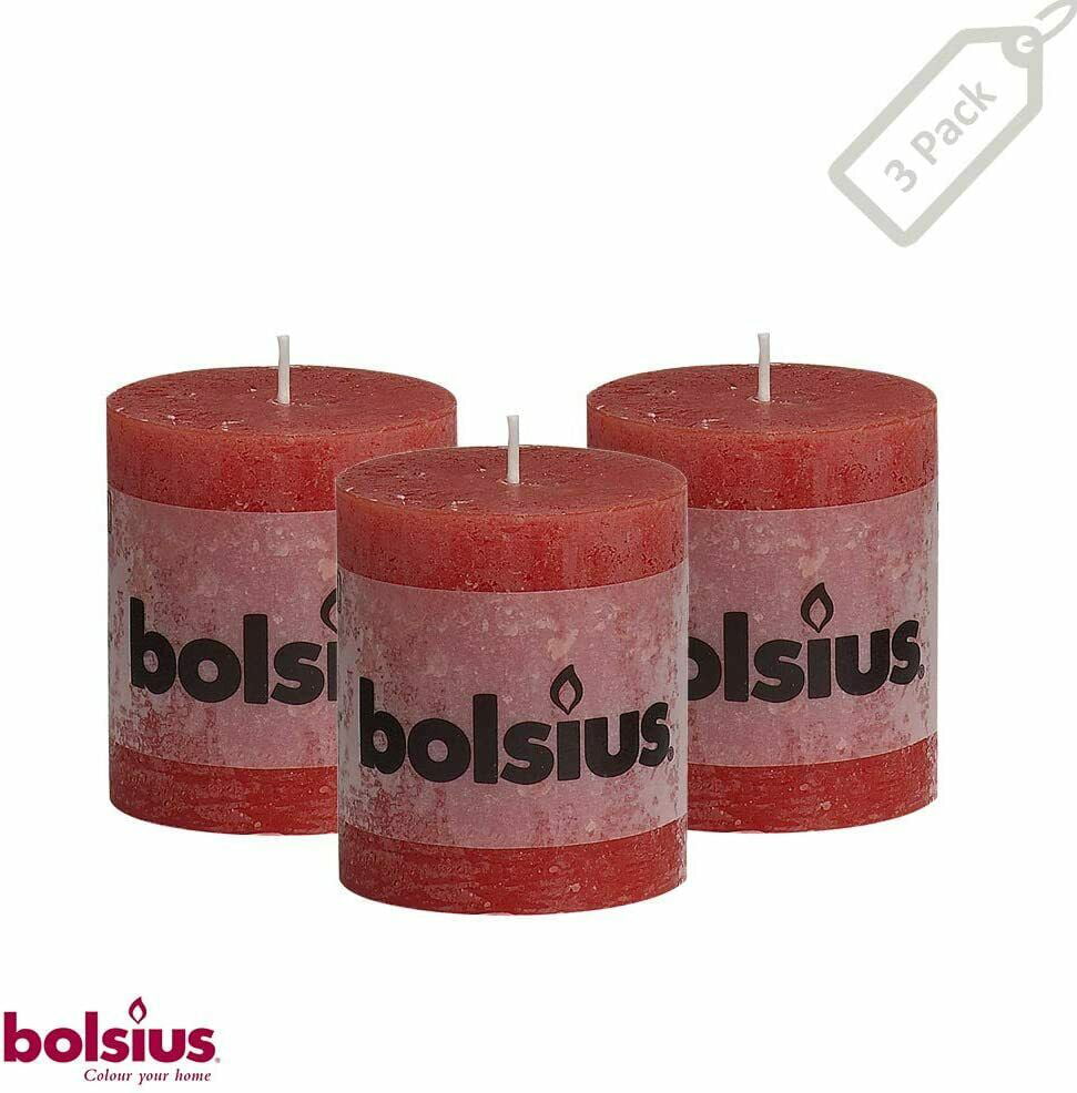 Premium Bolsius Candles Red Translucent Memorial Light Candle With Storm Lid 