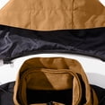 thumbnail image 5 of Maoxin Mens Jacket Fashion Men's Solid Color Long Sleeved Hooded Casual Outwear Jackets Jacket Coats , Gold , XL, 5 of 7