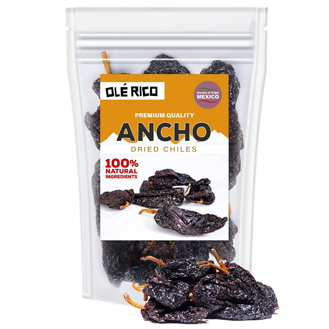 Dried Ancho Chiles Whole 1.5 oz by Ole Rico