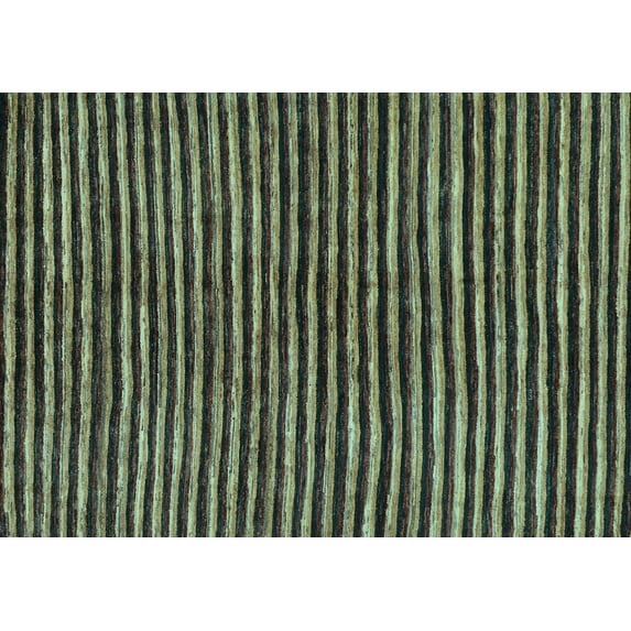 Ahgly Company Indoor Rectangle Oriental Light Blue Modern Area Rugs, 7' x 10'