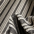 thumbnail image 2 of Well Woven Indoor/Outdoor Area Rug 7'10" x 9'10" Frankie Black & Beige Striped Border, 2 of 7