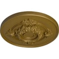 thumbnail image 3 of Ekena Millwork 13 3/4"OD x 1"P Monique Ceiling Medallion (Fits Canopies up to 3 3/4"), Hand-Painted Gold, 3 of 6