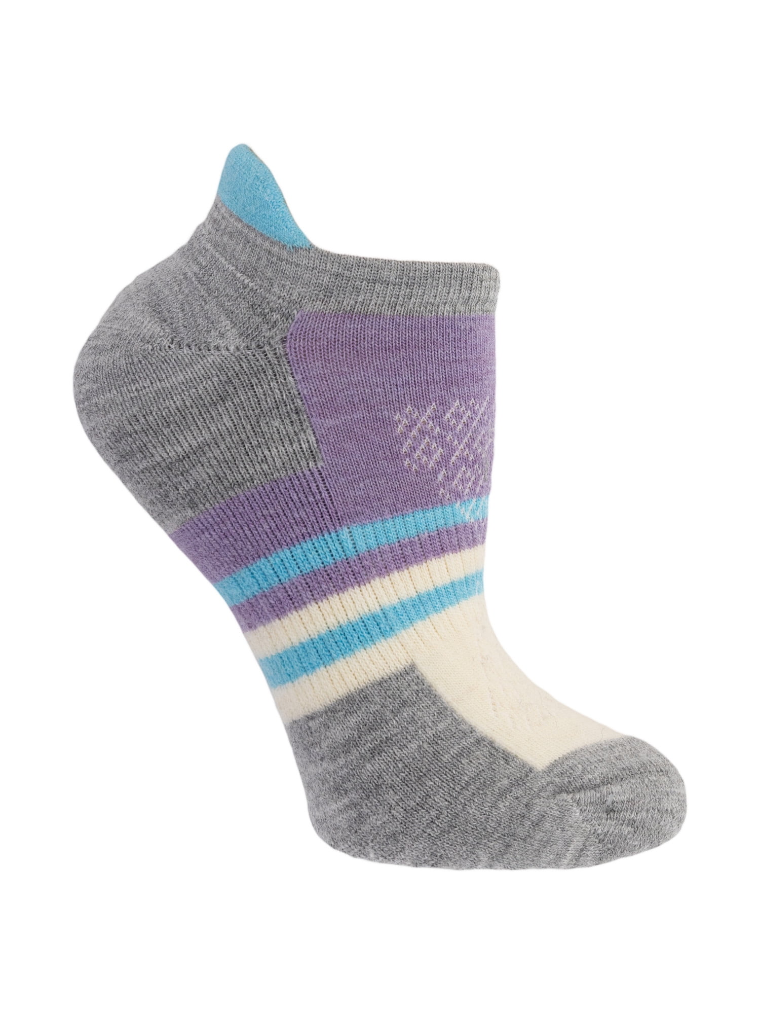 Ozark Trail Women's Merino Wool Blend No Show Tab Hiking Socks, 1 Pack