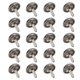 thumbnail image 1 of Remaches decorativos en forma de hongo, 20 piezas, 22 mm de diámetro, accesorios de hardware de bricolaje de aleación de zinc, color pistola, 1 of 8