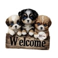 thumbnail image 1 of Cartel de bienvenida con cuerda para el jardín, cartel de bienvenida 2D para el jardín, colgante Perro, 1 of 8