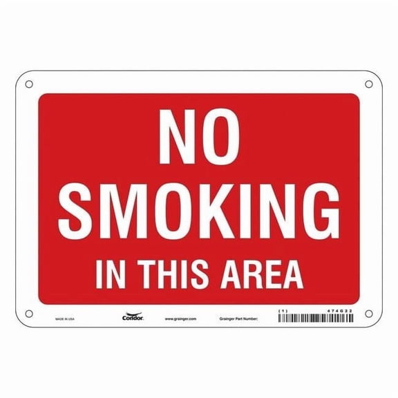 Condor Safety Sign, 7" H, 10" W, Vertical Rectangle, English, 474G22 474G22