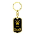 thumbnail image 4 of Kuvasz Keychain Stainless Steel or 18k Gold, 4 of 10