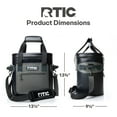 thumbnail image 6 of RTIC 20 Can Ultra-Tough Soft Cooler, 15 Qt, Leakproof, Waterproof Zipper, Blue / Grey, 6 of 9