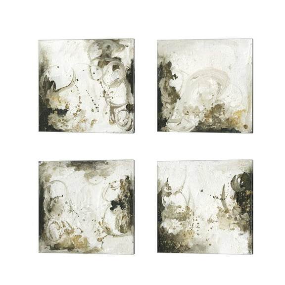 Great Art Now Friendship by Joyce Combs 4 Piece Canvas Art Set Each 14W x 14H