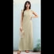 thumbnail image 4 of Vestido Maxi de Verano para Mujer, Informal, Holgado, con Abertura, Sin Arrugas, con Cuello Redondo y Bolsillos 2025, Color Caqui, XXL, 4 of 9