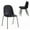 Black, variant on Xdeco Dining Chairs 4-Pack with 280lbs Capacity, Stackable Heavy-Duty Chair for Indoor/Outdoor, Yellow