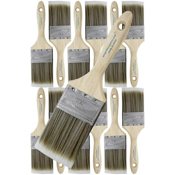 Pro Grade Premium Paint Brushes 2.5 Inch Flat Sash