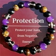 thumbnail image 4 of Handmade Stretch Gemstone Bracelet - 6.5 Inch Unisex Bead Bracelet with 6mm Healing Stones - Chakra Balancing Yoga Jewelry for Relaxation & Spiritual Wellness (6 Pack Assorted Colors), 4 of 6