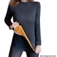 thumbnail image 5 of Qarigey Camisa térmica, ropa de abrigo, suministros para mujer, Top lavable a prueba de frío, lencería larga, ropa interior de invierno Ropa interior Negro XXL, 5 of 6