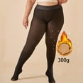 thumbnail image 2 of Ahabrexf Fashion for Women, 300G Fleece Thickened Oversized Cropped Leggings for Winter, 2 of 5