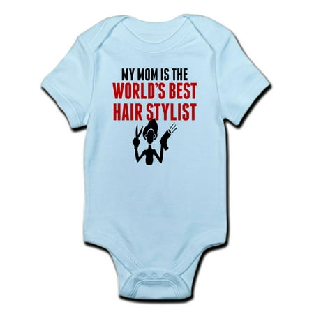 CafePress - My Mom Is The Worlds Best Hair Stylist Body Suit - Baby Light (Best Hair In The World)