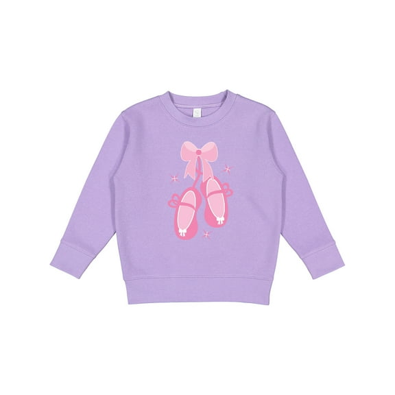 Inktastic Ballerina Pink Ballet Slippers Toddler Sweatshirt