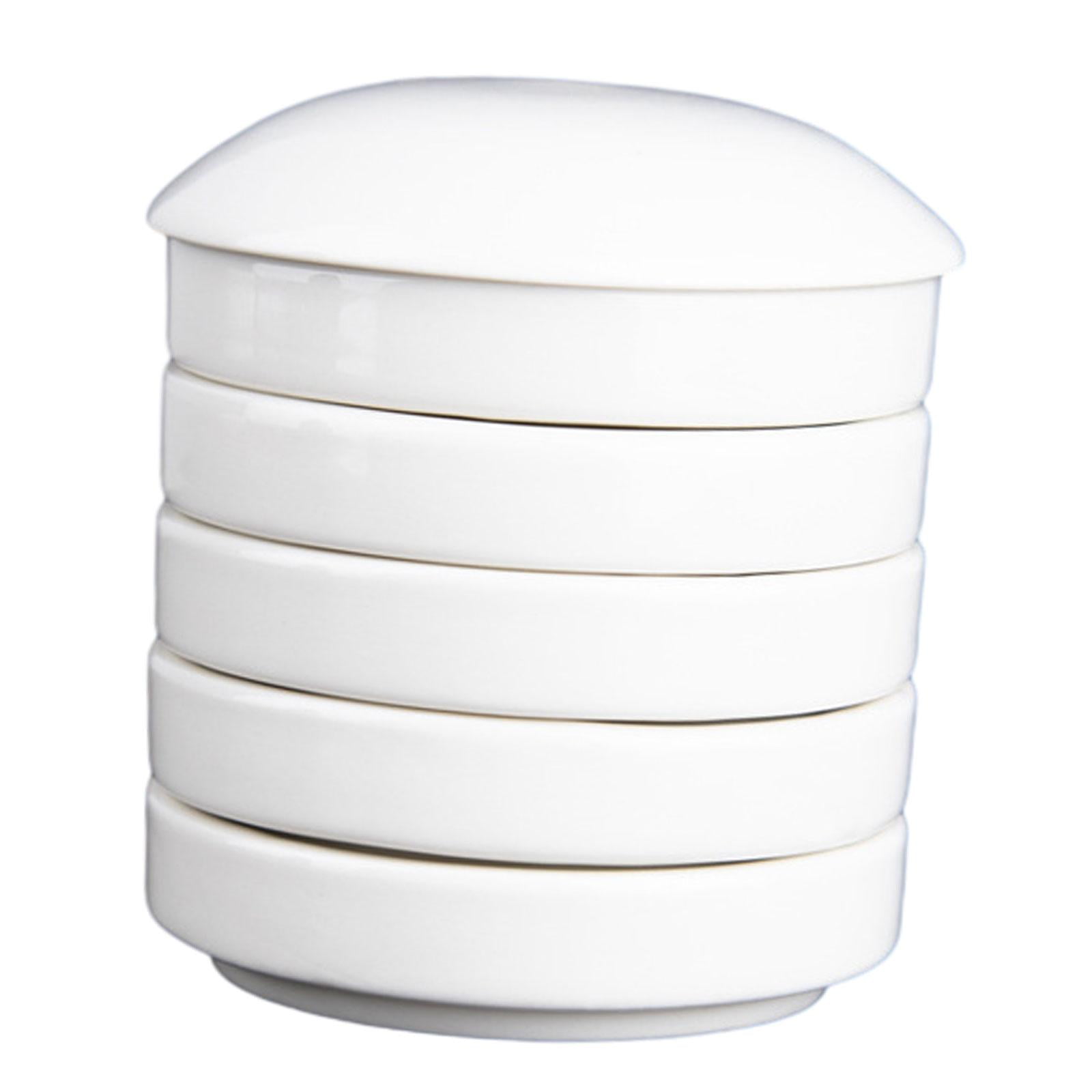 Yunhgft Ceramic Paint Palette Porcelain Mixing Palette Stackable Washable Layers Chinese