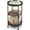 Grey, variant on Side Table, Round End Table with 3 Storage Shelves for Living Room, Bedroom, Nightstand with Steel Frame for Small Spaces, Industrial Round Sofa Table, Outdoor Accent Coffee Table, Black