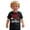 Black, variant on Boys T Shirt Little Brother Letter Print Summer Short Sleeve Casual Crew Neck Kids' Top Black 6 Y-7 Y