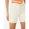 thumbnail image 4 of Free Assembly Women's Cut Off Denim Shorts, 5.5” Inseam, 4 of 7