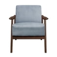 thumbnail image 2 of Lexicon Fauteuil d'Appoint en Velours Bleu Gris, 2 of 6