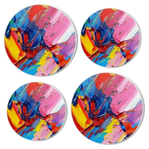 Burner Covers for Electric Stove Set of 4 for Range Accessories, Vivid Expressive - Brush Painting Gas Stove Top Covers for Expanding Counter Space Stovetop Decor