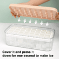 thumbnail image 4 of Bandejas para congelador con contenedor de almacenamiento, molde para cubitos de hielo de fácil liberación para whisky, cóctel y café, 4 of 5