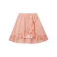 thumbnail image 4 of iEFiEL Kids Girls Wrap Skirt Dance Basic Classic Chiffon Mini Skirt with Waist Tie, 4 of 7