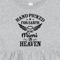 thumbnail image 4 of Inktastic Handpicked for Earth by My Mimi in Heaven with Angel Wings Girls Baby Dress, 4 of 5