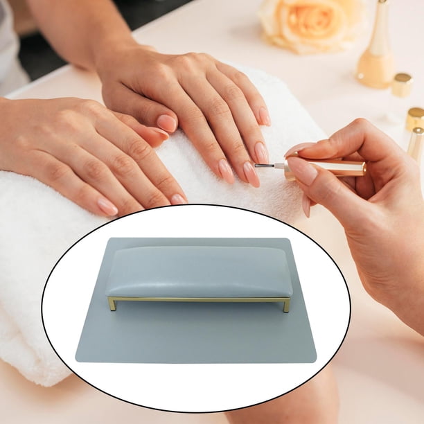 Almohada de mano para decoración de uñas Fernando Juego de Alfombrilla gris