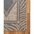 thumbnail image 7 of Unique Loom Wildlife Collection Area Rug - Ocelote (6' 1" x 9' Rectangle Light Brown/Black), 7 of 7